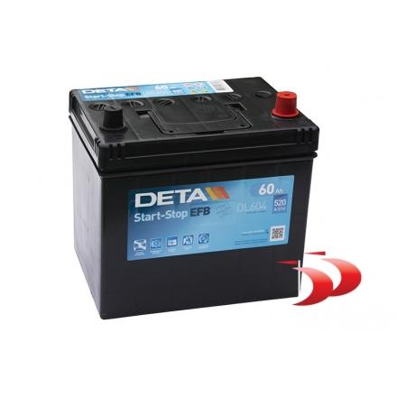 Akmumuliatoriai Exide Deta efb DL604 60 AH 520 EN