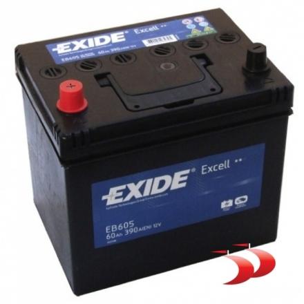 Exide Excell EB605 60 AH 390 EN Akumuliatoriai