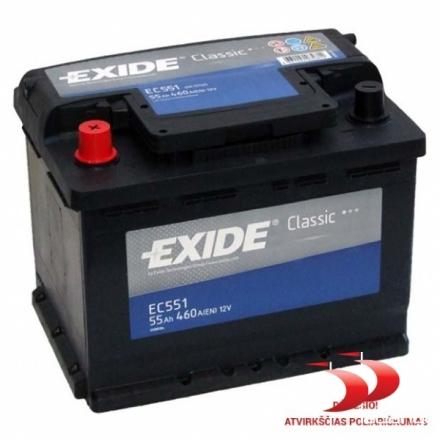 Exide Classic EC551 55 AH 460 EN Akumuliatoriai