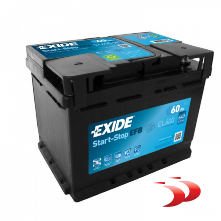 Exide Start-stop efb EL600 60 AH 640 EN