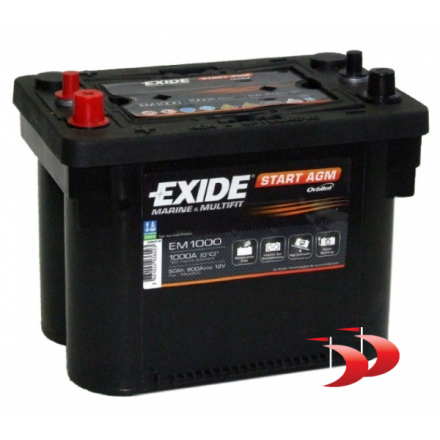 Exide Marine EM1000 50 AH 800 EN