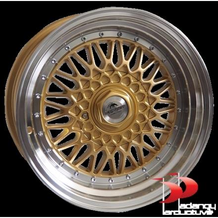 Ratlankiai Forzza 4X100 R16 8,0 ET20 Malm Gold