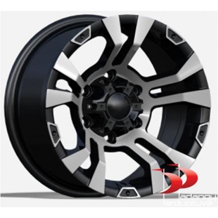 Ratlankiai Proracing 5X139,7 R15 8,0 ET-13 BK859 BFM