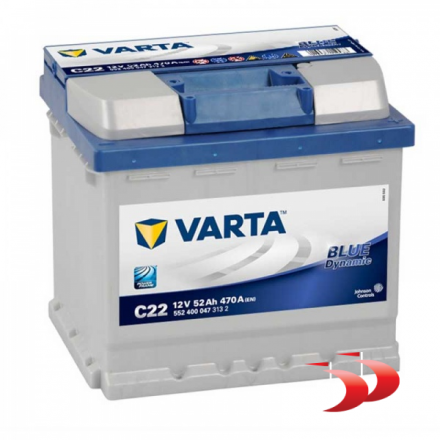 Varta Blue C22 52 AH 470 EN Akumuliatoriai