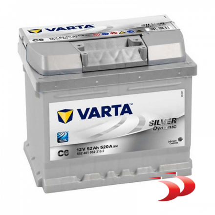 Varta Silver C6 52 AH 520 EN Akumuliatoriai